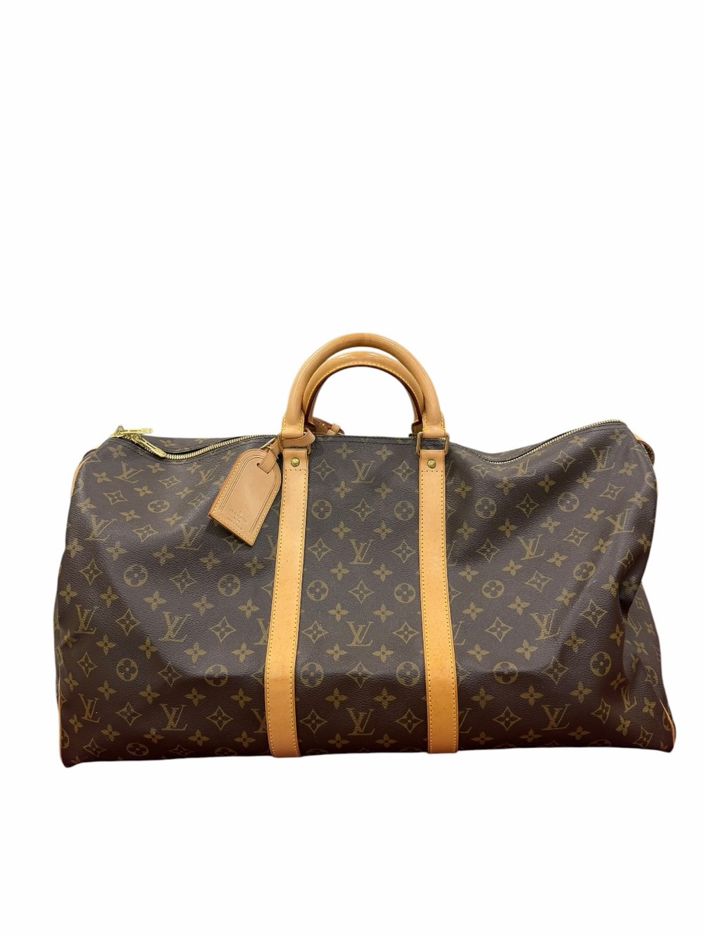 Authentic Louis Vuitton Keepall 55 Monogram Canvas Travel Bag